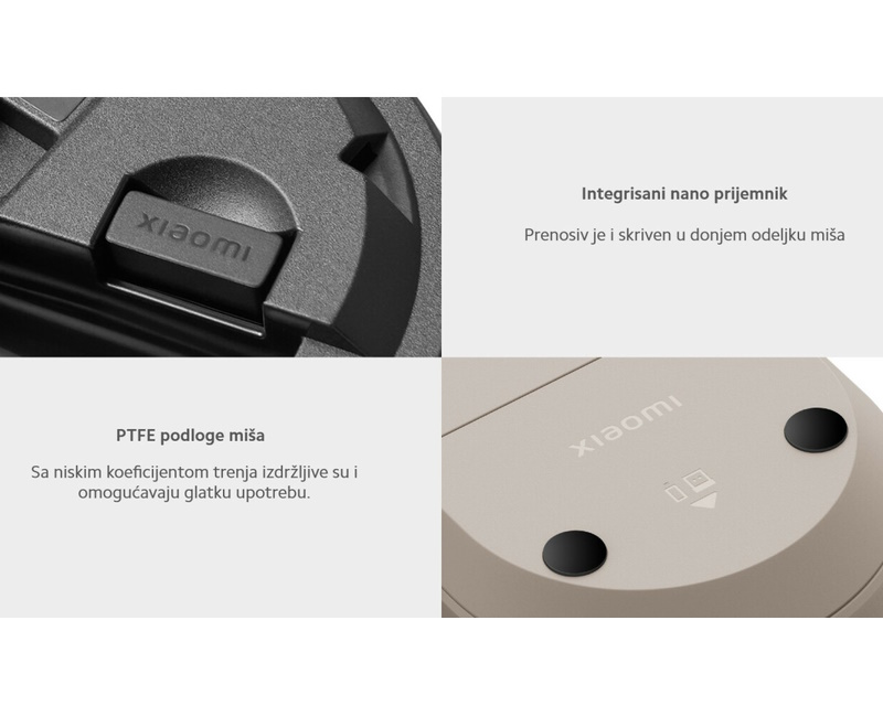 XIAOMI Wireless Mouse 2 lite miš crni (BHR8916GL) - Слика 6