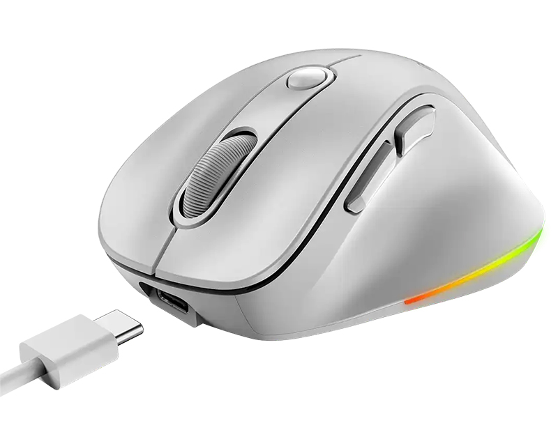 GENIUS Ergo 9000S Pro Pearl White USB Bežični beli miš - Слика 5