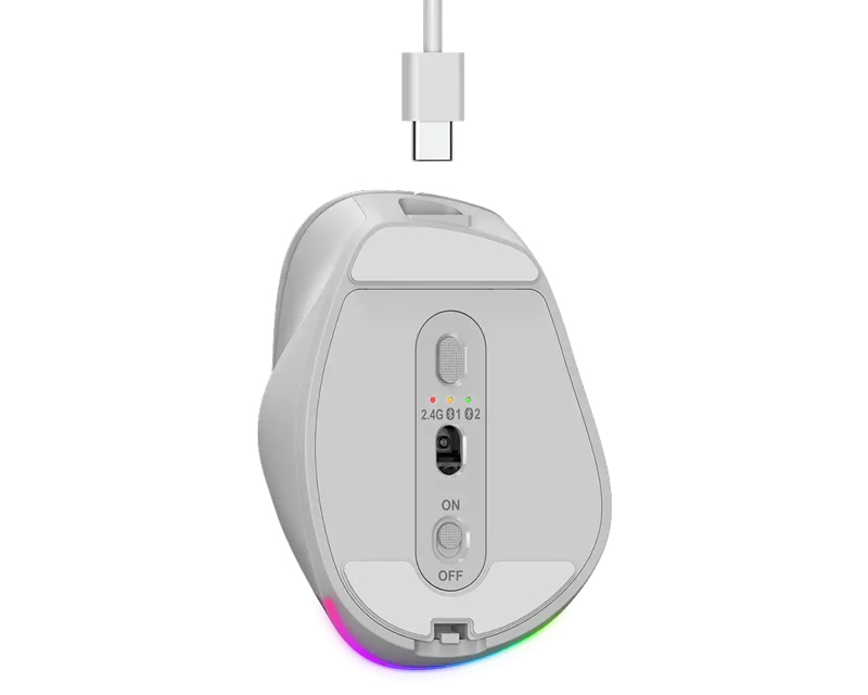 GENIUS Ergo 9000S Pro Pearl White USB Bežični beli miš - Слика 2