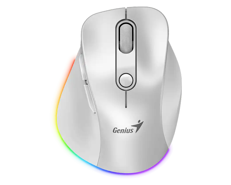 GENIUS Ergo 9000S Pro Pearl White USB Bežični beli miš - Слика 4