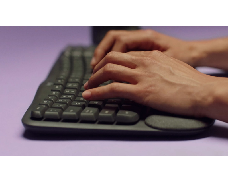 LOGITECH Wave keys wireless US tastatura Graphite OEM - Слика 5