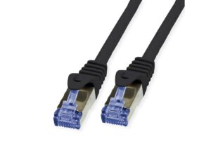 Secomp VALUE FTP Patch Cord Cat.6A (Class EA) extra-flat crna 3.0 m