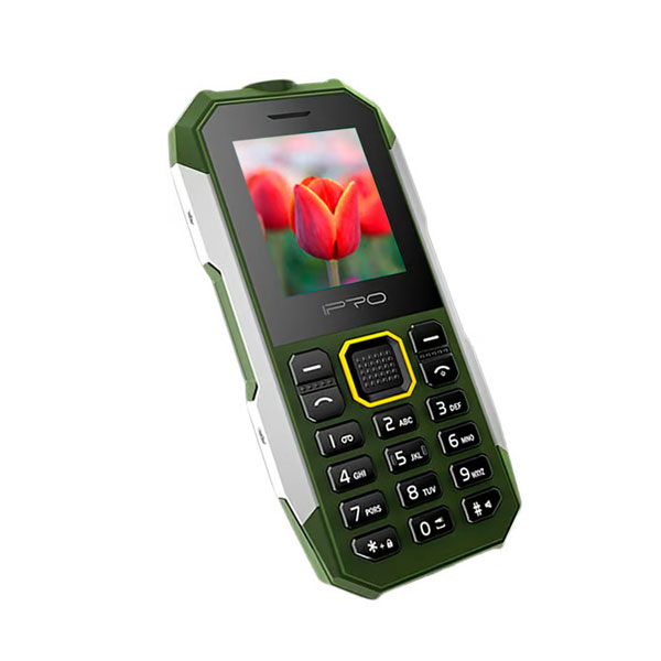 IPRO Shark II green Feature mobilni telefon 2G/GSM/DualSIM/IP67/2500mAh/32MB/Srpski - Слика 3