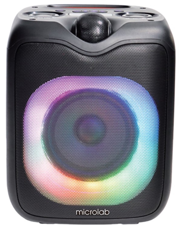 Microlab PT601W karaoke zvucnik 80W, Bluetooth, LED, 7,4V/3600mAh, Aux, USB, microSD, FM + Mic*1kom - Слика 2