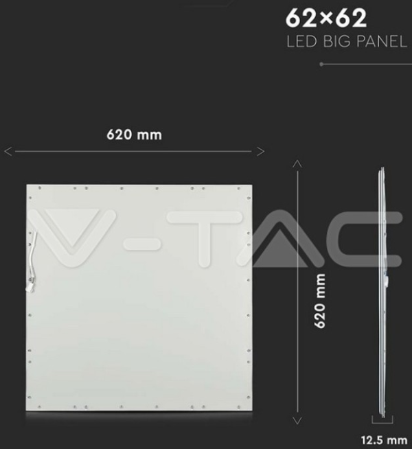 V-TAC 2162176 Led panel ugradni, 36W, 600×600, 4000k - Слика 2