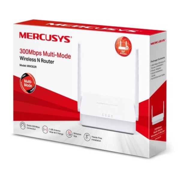 Mercusys MW302R v1.2,WiFi4 300Mbps Multi-Mode Wireless N Router - Слика 2