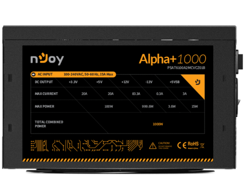 NJOY Alpha+ 1000 1000W napajanje (PSAT6100A2MCVCZ01B) - Слика 3