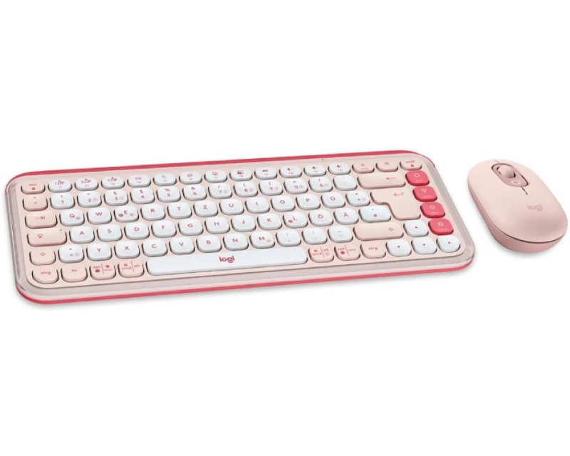 LOGITECH POP Icon Combo US tastatura rose - Слика 3