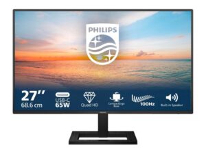 Monitor PHILIPS 27E1N1600AE/00 27"/IPS/2560x1440/100Hz/4ms GtG/HDMI,USB,USB type C/visina/crna