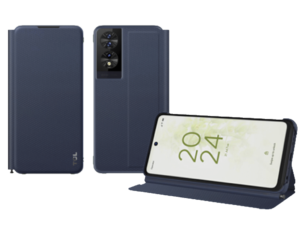 Maska+olovka za smartphone TCL 40 NxtPaper/flip/tamnoplava
