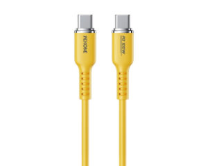 WEKOME Kabl 3.1 USB tip C M/M 1.2m, za Superbrzo punjenje 100W/480Mbps, Silicon Soft, žuti WDC-11