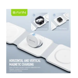 Bavin bežični punjač 3u1 Magnetic bela