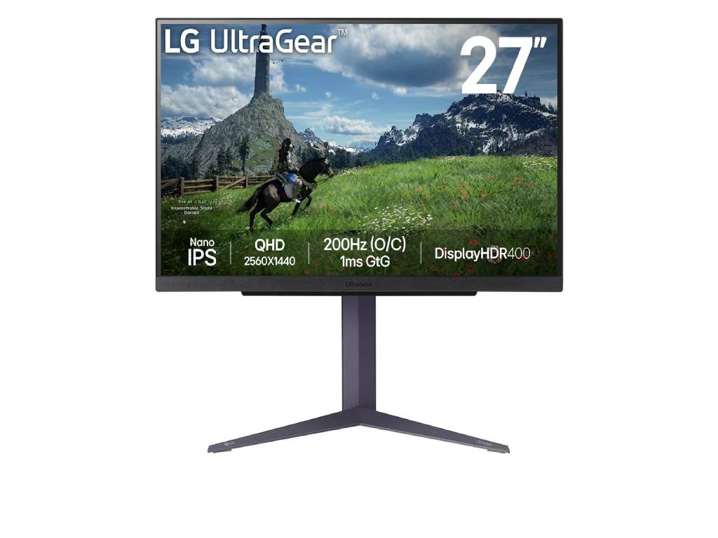 Monitor LG UltraGear 27GS85Q-B 27"/IPS/2560x1440/200Hz/1ms GtG/HDMIx2,DP,USB/Gsync,freesync/Pivot - Слика 7
