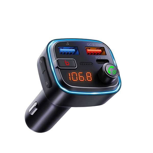 Xwave BT 20 FM transmiter za kola,Bluetooth,LED,USB,3D Surround,USB-TypeC PD30W+QC3.0 brzo punjenje - Слика 6