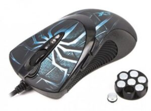 A4 TECH A4-XL-747H A4Tech Gejmerski anti vibrate LASERSKI mis 1000Hz/100-3600Dpi, sa tegovima, USB 123mm