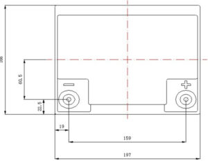 NPP NPG12V-38Ah, GEL BATTERY, C20=38AH, T14,197*165*174*174, 11KG, Light grey
