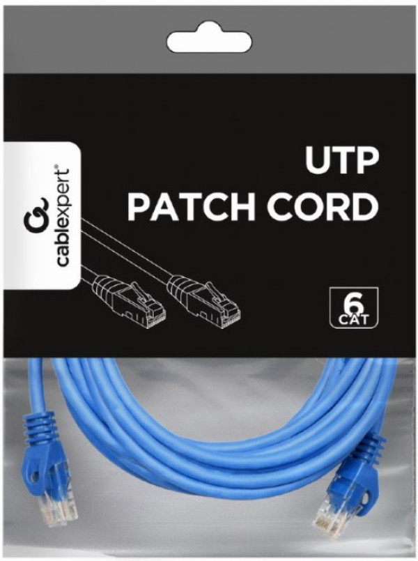 PP6U-3M/B Gembird Mrezni kabl, CAT6 UTP Patch cord 3m blue - Слика 3