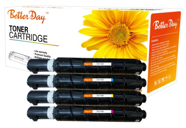 Toner BetterDay C-EXV-64 BK zam. kaseta za CANON Black 38k - Слика 3