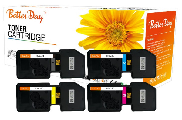 Toner BetterDay C-TK5230 BK (Low temperature toner) zam. kaseta za Kyocera BLACK 2.6k - Слика 3