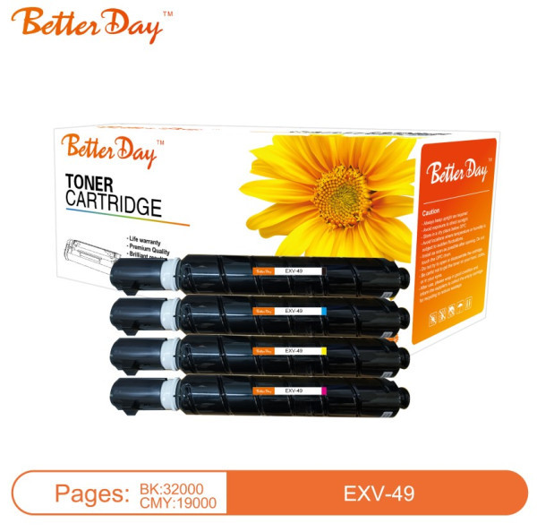 Toner BetterDay C-EXV-49 M MPS (Low temperature toner) zam. kaseta za Canon Magenta 19k - Слика 2