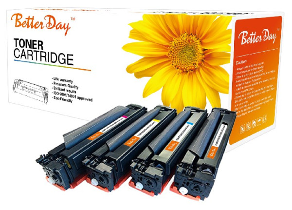 Toner BetterDay CF542A/CRG-054//CF402A/CRG-045 zam. kaseta za HP Yellow 1.6k - Слика 3