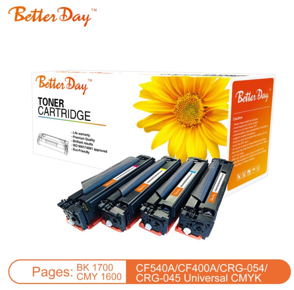 Toner BetterDay CF542A/CRG-054//CF402A/CRG-045 zam. kaseta za HP Yellow 1.6k - Слика 2