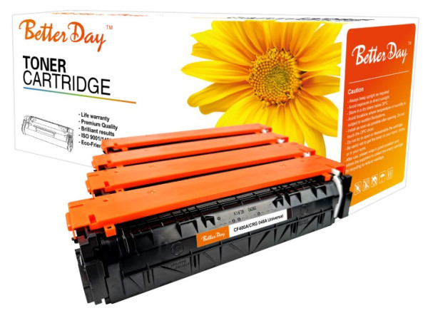 Toner BetterDay 201A (CF402A) CRG045A Y M252 zam. kaseta za HP Yellow 1.6k - Слика 3