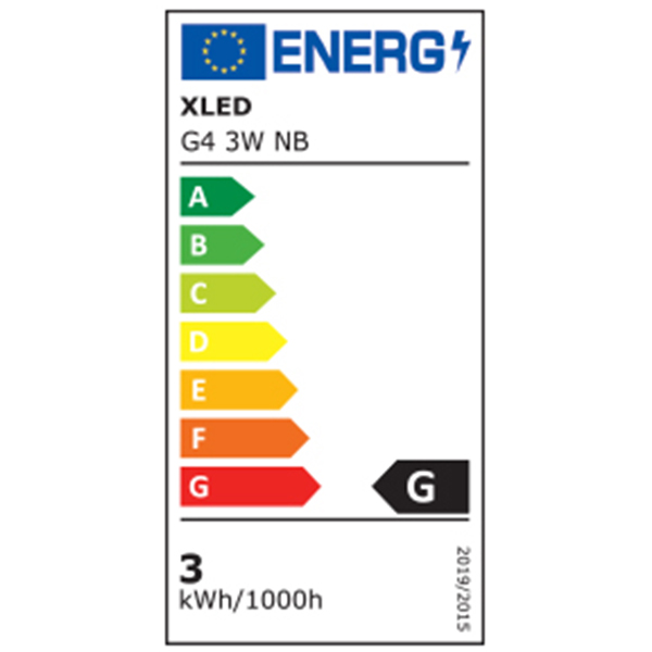 XLED G4 3W NB LED Sijalica 4000K,300Lm,220V,Bela - Слика 3