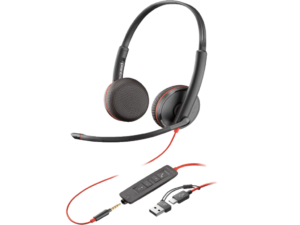 HP PSG Slušalice HP Poly Blackwire 3225 Stereo USB-C Headset +3.5mm Plug +USB-C/A Adapter/8X229AA/crna