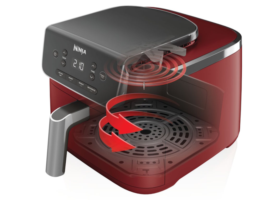 Airfryer NINJA AF140EUCM jedna korpa/2000W/4.7L/crvena - Слика 3