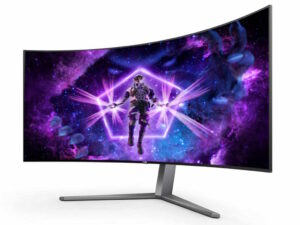 Monitor AOC AG456UCZD 44,5"/OLED,zakriven,21:9/3440x1440/240Hz/0,03ms GtG/HDMIx2,DP,USB/Gsnyc/visina