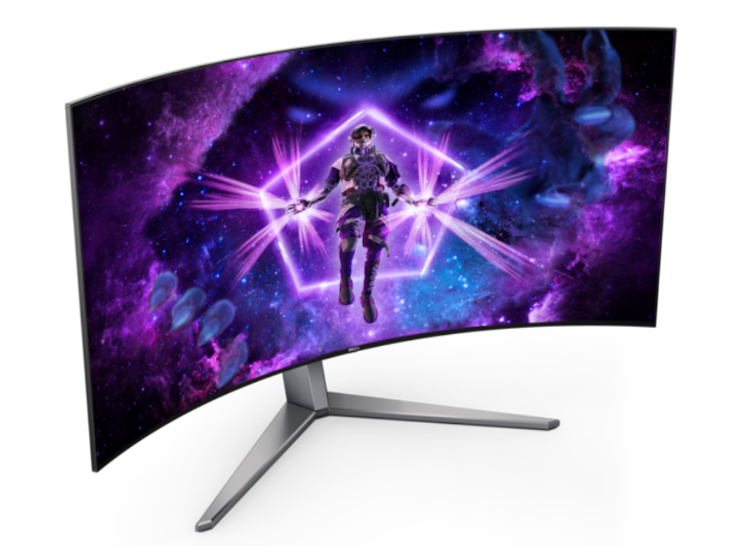 Monitor AOC AG456UCZD 44,5"/OLED,zakriven,21:9/3440x1440/240Hz/0,03ms GtG/HDMIx2,DP,USB/Gsnyc/visina - Слика 4
