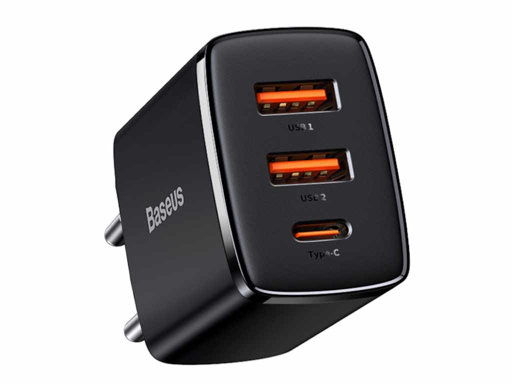 Brzi Punjac BASEUS Compact Quick Charger 2U+C/30W/crna - Слика 2