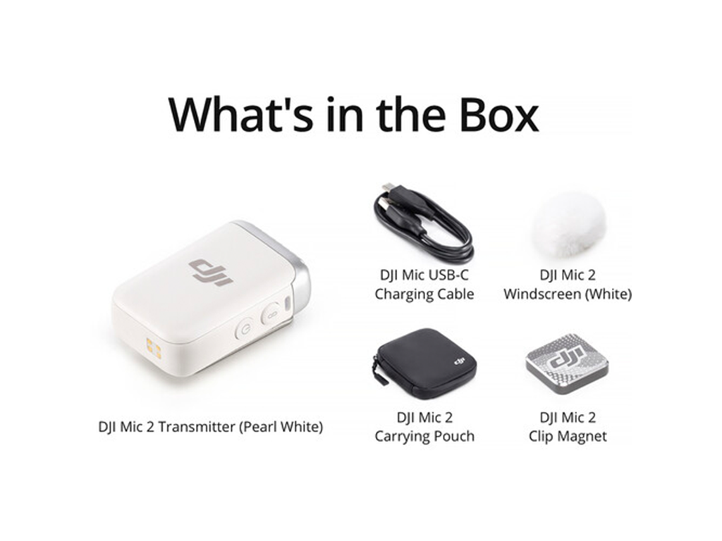 Mikrofon DJI Mic 2 Transmitter (Pearl White) - Слика 2