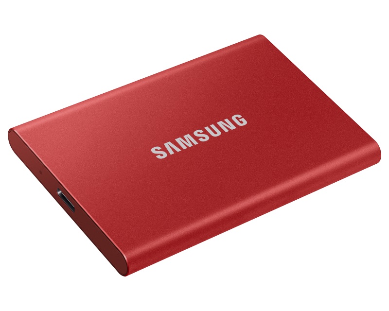 SAMSUNG Portable T7 500GB crveni eksterni SSD MU-PC500R - Слика 3