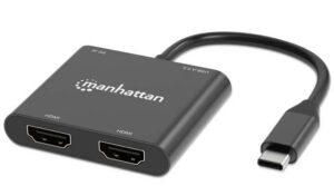 MANHATTAN MH USB-C to Dual HDMI Adapter 154321