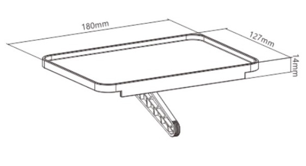 Polica za AV uredjaje na tv-u Ketzz NAV-K91 18x12.7x4.7cm - Слика 4
