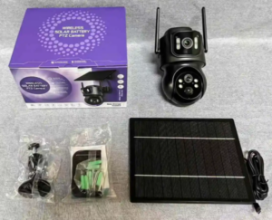 CAM-IP4MP-TQ7 GMB kamera 4MP(2mp+2mp) H.265 EU Solar Camera, 2 Inch, ICSEE App, 2.8mm, IP66
