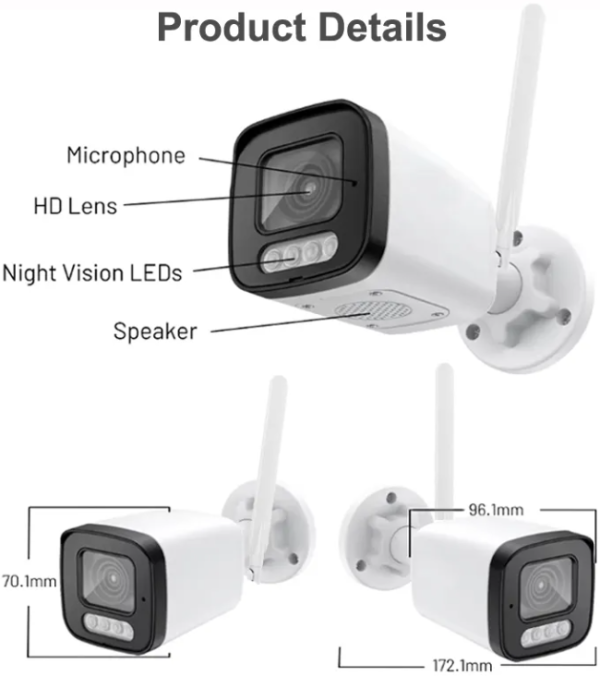 CAM-IP5MP-B6-5X GMB kamera 5 mpx microSD iCSee xmeye pro app Two-way voice Bullit ip66 2.8-12mm - Слика 4