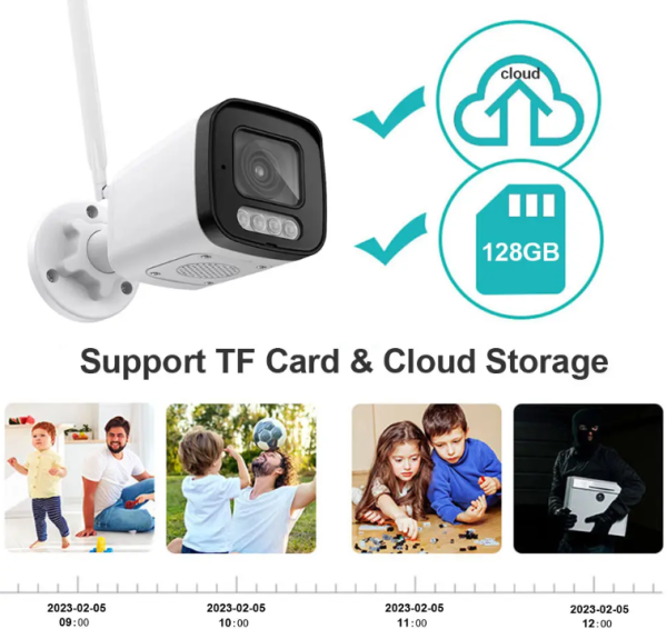CAM-IP5MP-B6-5X GMB kamera 5 mpx microSD iCSee xmeye pro app Two-way voice Bullit ip66 2.8-12mm - Слика 3
