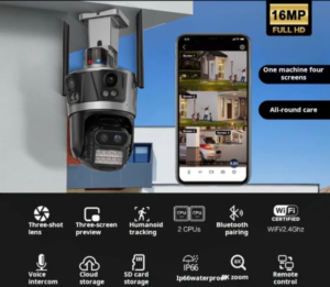 CAM-IP8MP-EP12-8X GMB kamera 8 mpix microSD iCSee xmeye pro app Two-way voice PTZ ip66, 3.6mm+3.6mm