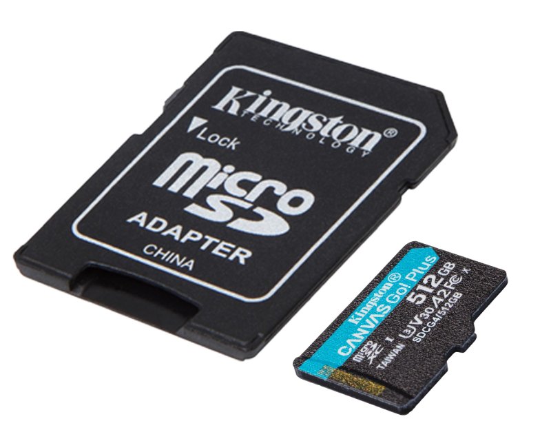 KINGSTON Memorijska kartica U3 V30 microSDXC 512GB Canvas Go Plus 200MB/s A2 + adapter SDCG4/512GB - Слика 3