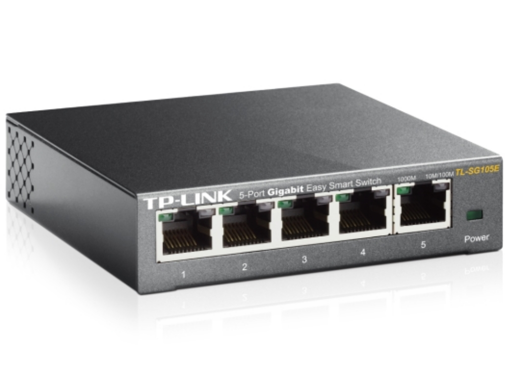 Switch TP-LINK TL-SG105E Gigabit/5x RJ45/10/100/1000Mbps/eSmart/Desktop metalno kuciste - Слика 2