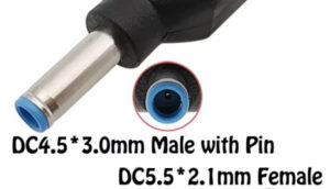 GMB NPC-5.2x2.5mm 4.5x3.0mm DC to DC 20V Connector + PIN BLUE (HP)
