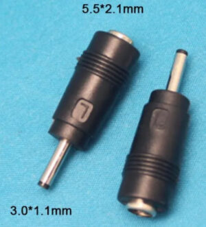 GMB NPC-5.2x2.5mm 3.0x1.1mm DC to DC 20V Connector Black (L)