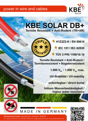 SOLARNI KABL 6MM CRNI 20m, cena za pakovanje
