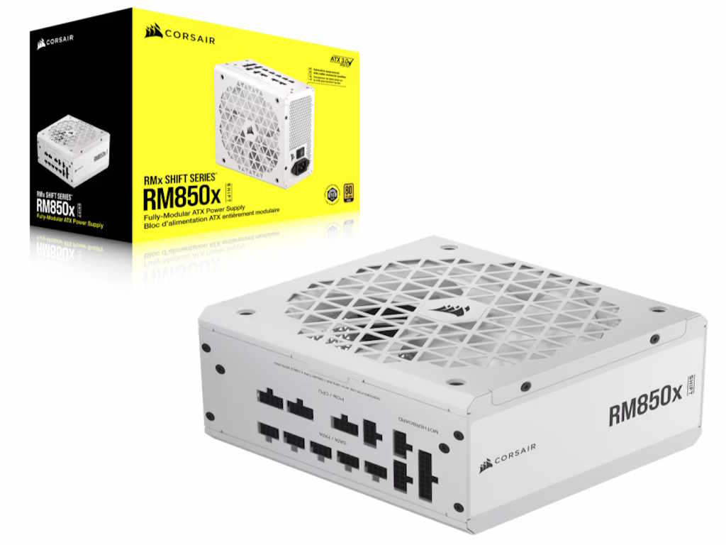 Napajanje CORSAIR SHIFT RM850x 750W/modularno/ATX/80+Gold/bela - Слика 6
