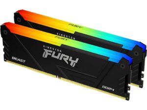 Memorija KINGSTON 32GB(2x16GB)/DIMM/DDR4/3600MHz/CL18/FURY Beast RGB