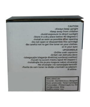 Toner Gembird CF542A/CF402A/CRG-054/CRG-045 Y zam. kaseta za HP Yellow 1.3k