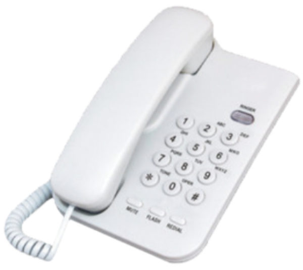 MEANIT ST100 Telefon analogni, stoni, beli - Слика 2